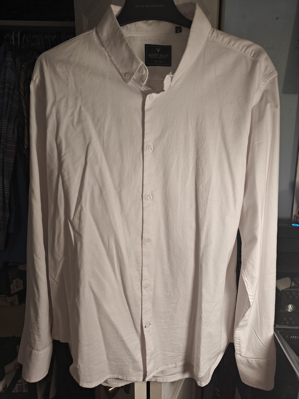 Scott Ellis White Button Down Shirt